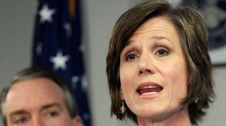 United States Attorney Sally Quillian Yates announces that a federal grand jury indicted State Representative Tyrone Brooks on charges that he misappropriated almost $ 1 million in charitable funds during a press conference at the Richard B. Russell building in Atlanta on Thursday May 16th, 2013.