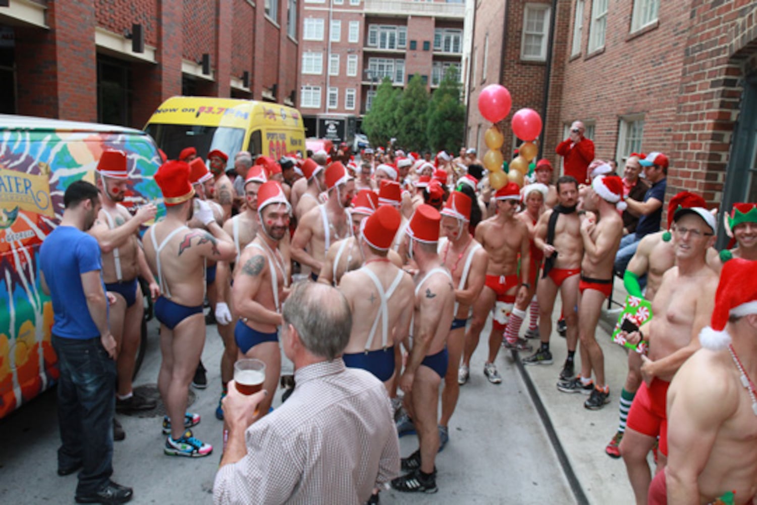 Santa Speedo Run