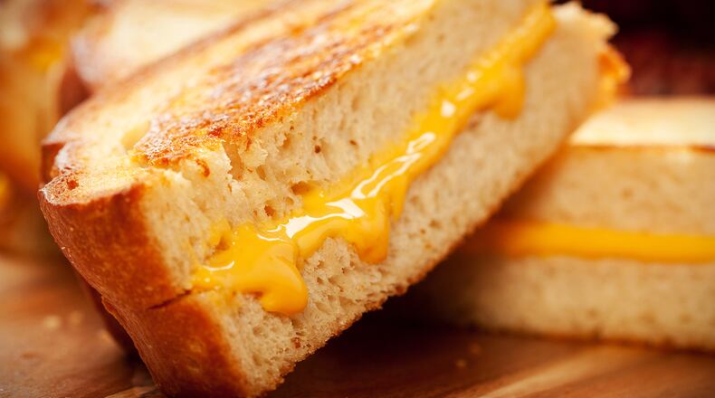 Classic grilled cheese sandwich.