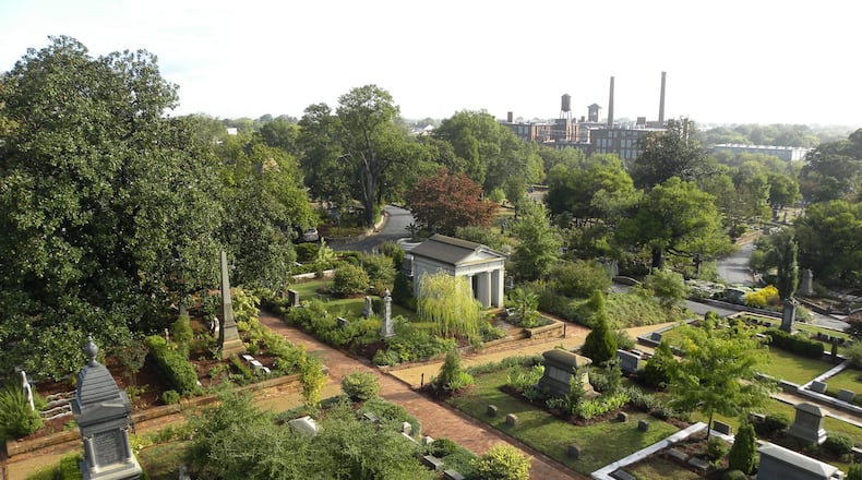 Overview of Oakland Cemetery.