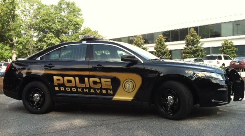 A shooting at a busy Brookhaven intersection Sunday afternoon left one person injured.
