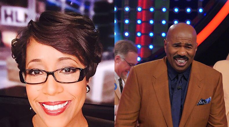 Georgia State University professor Mo Ivory is teaching a law class focused on the career of Steve Harvey. (L-R. CONTRIBUTED/FAMILY FEUD)