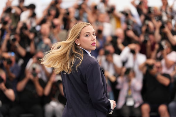 Director Scarlett Johansson poses for photographers at the photo call for the film 'Eleanor the Great' at the 78th international film festival, Cannes, southern France, Wednesday, May 21, 2025. (Photo by Scott A Garfitt/Invision/AP)