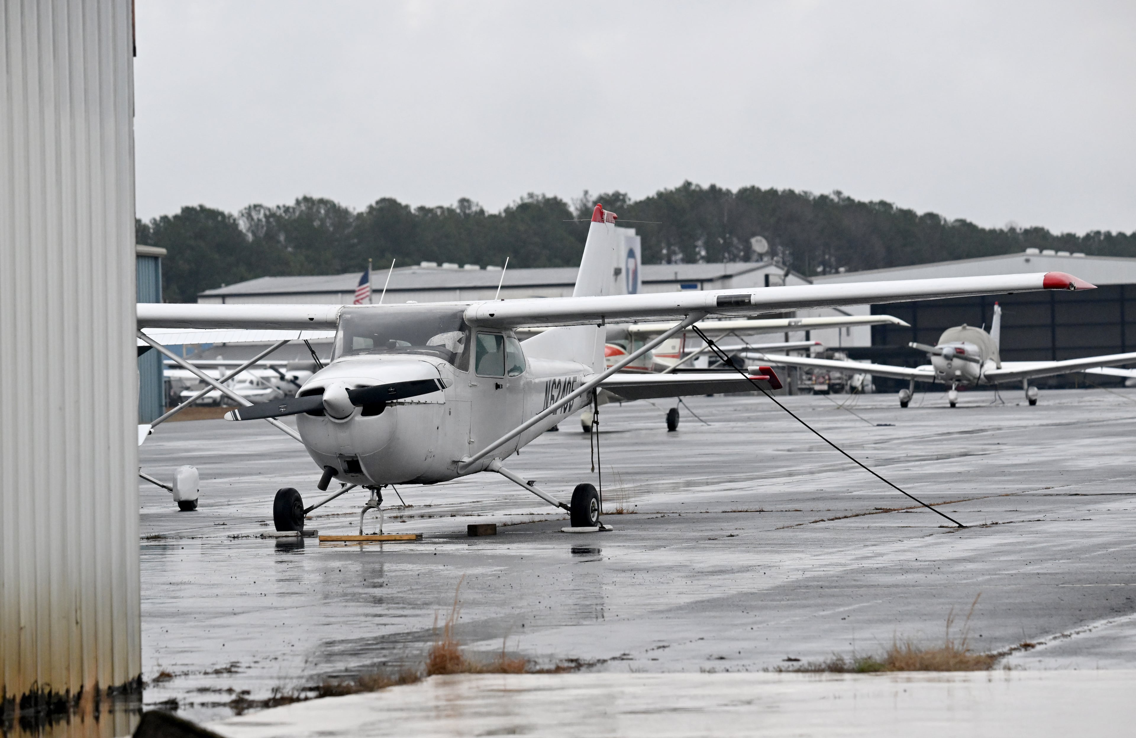 Photograph shows the north side of the field, which will be redeveloped, at The Gwinnett County Airport - Briscoe Field, Thursday, Jan. 19, 2023, in Lawrenceville. The Gwinnett County Airport — Briscoe Field is located on approximately 500 acres northeast of the city of Lawrenceville. (Hyosub Shin/AJC)