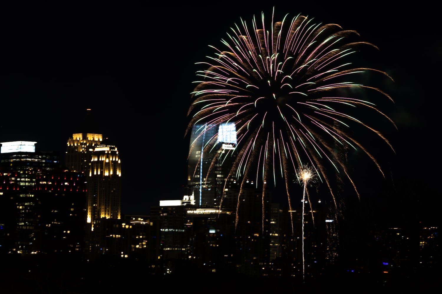 NYE revelers ring in 2026 watching Digital Drone Peach in the Sky