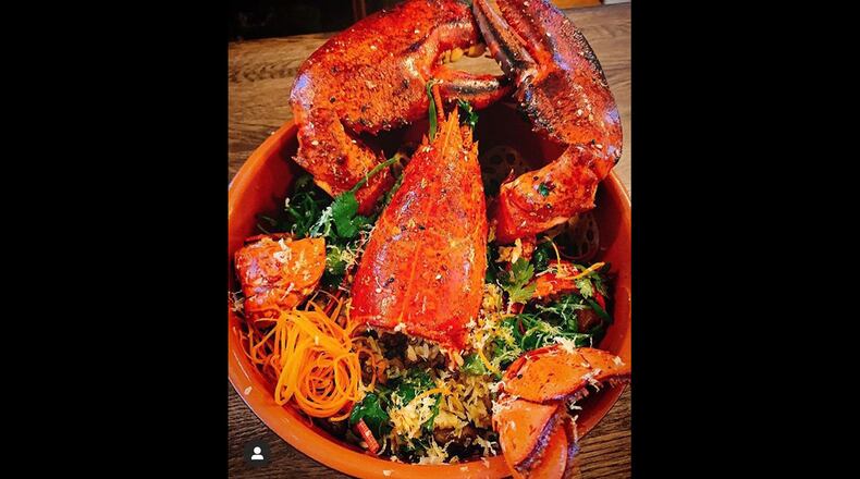 Lobster fried rice from Shanghai Street Food.