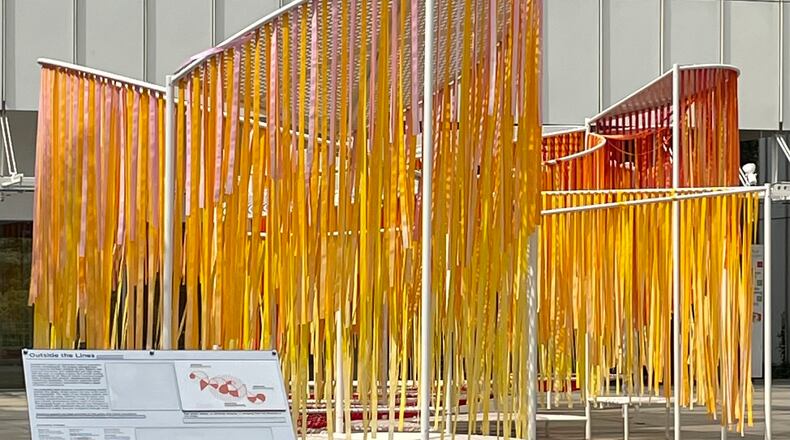 Bryony Roberts, architect, artist and advocate for the neurodiverse and the disabled designed "Outside the Lines" in collaboration with the Center of the Visually Impaired, Emory School of Medicine, the Georgia Council on Developmental Disabilities, the Marcus Autism Center, Parent-to-Parent of Georgia and others who were not affiliated with larger groups.