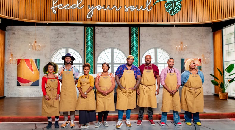 Four of the eight chef contestants on the inaugural season of "The Great Soul Food Cook-Off" reside in the greater Atlanta area. Courtesy of Jeffrey Bliss