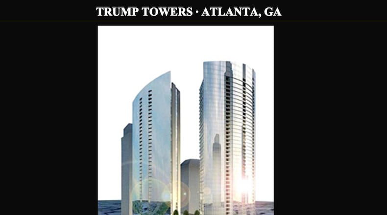 Artist renderings are all that remain of Trump's planned Atlanta high rise.