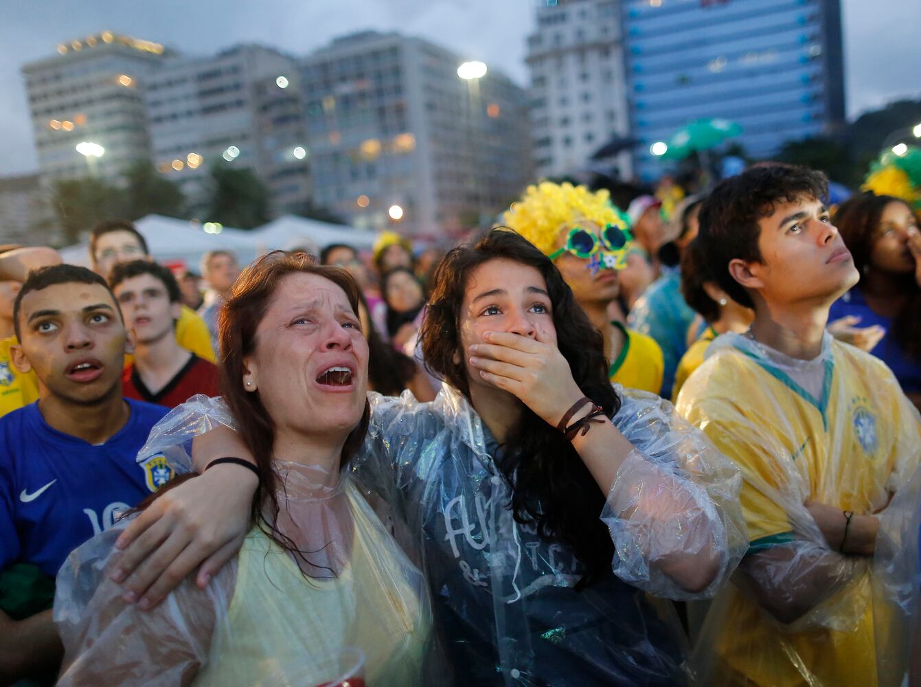 Tears flowed from the raw emotion during and after Brazil lost 7-1 to Germany in the World Cup.