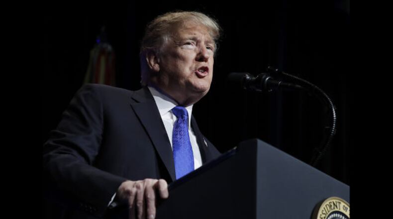 <p> President Donald Trump speaks about American missile defense doctrine, Thursday, Jan 17, 2019, at the Pentagon. (AP Photo/ Evan Vucci) </p>