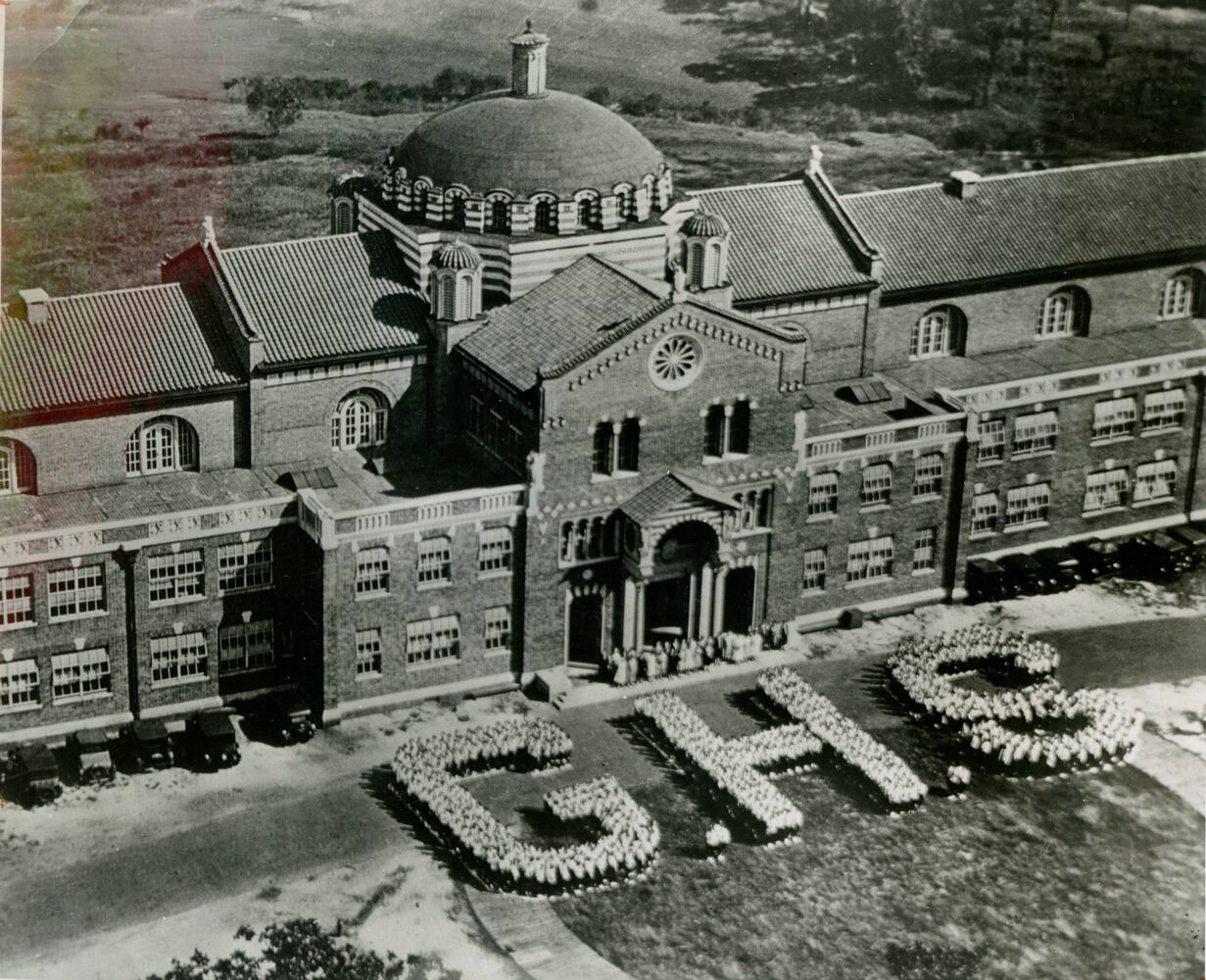 Girls High School building in the Grant Park