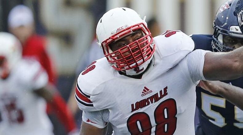 Louisville defensive end Sheldon Rankins, formerly of Eastside High in Covington, is the top-rated former Georgia high school player in the NFL Draft. Joel Auerbach / Getty Images