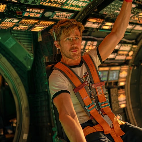 This image released by Amazon MGM Studios shows Ryan Gosling in a scene from "Project Hail Mary." (Jonathan Olley/Amazon MGM Studios via AP)
