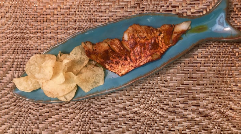 A great use for hawaij, a Yemenite spice combination similar to Indian curry, is Fish & Chips from “Food You Love but Different” by Danielle Oron, Page Street Publishing Co., 2019. YVONNE ZUSEL / YVONNE.ZUSEL@AJC.COM