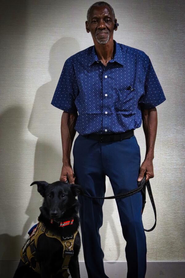 Calvin Willis and his service dog Ophelia. (Courtesy of Healing4Heroes)