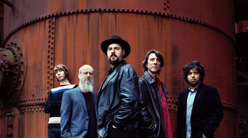 The Drive-By Truckers — Matt Patton (from left), Brad Morgan, Patterson Hood, Mike Cooley and Jay Gonzalez — will headline a Fox Theatre benefit concert this fall. CONTRIBUTED BY DANNY CLINCH