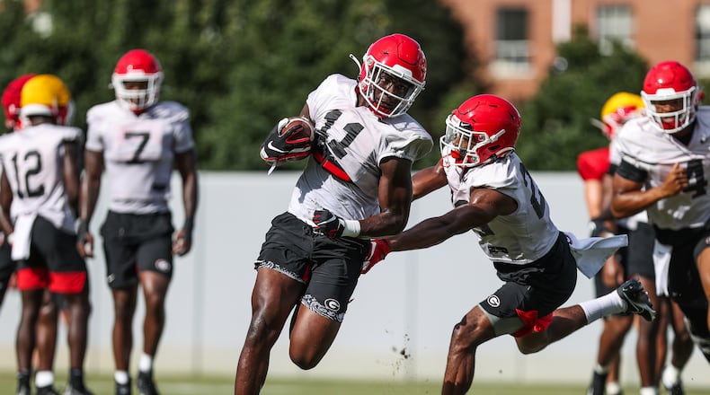 Derion Kendrick wore the No. 1 for Clemson the last three years, but he'll wear No. 11 for Georgia when the fifth-ranked Bulldogs take on the No. 3 Tigers in the Dukes Mayo Classic Saturday night in Charlotte, N.C. (Photo by Mackenzie Miles/UGA Athletics)