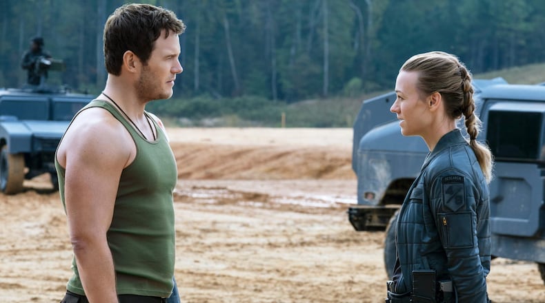 Chris Pratt and Yvonne Strahovski shot part of "Tomorrow War" in metro Atlanta. AMAZON STUDIOS