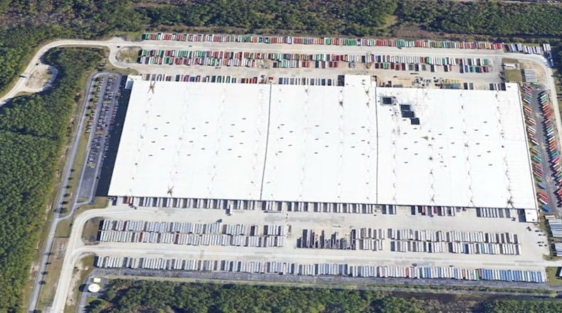 An aerial view of the Home Depot distribution center in Savannah. The home improvement giant bought the facility this week after leasing it for 30 years. (Courtesy of Home Depot)