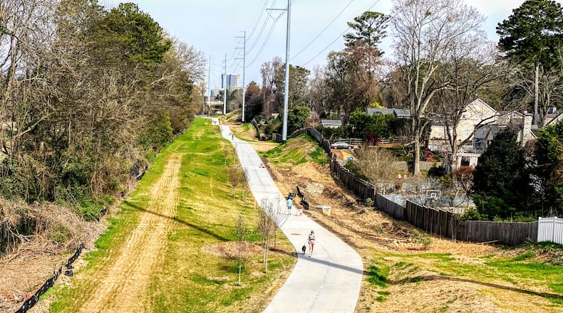 A federal judge ruled that homeowners in northeast Atlanta were illegally forced to give up parts of their backyards without compensation to make room for the Beltline. (photo courtesy Atlanta Beltline Inc.)