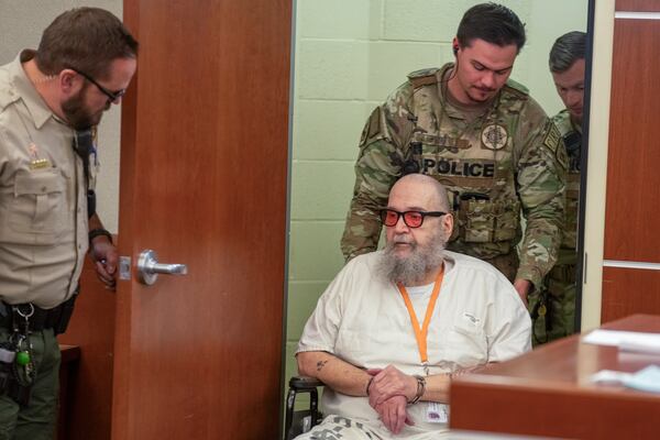 Ralph Leroy Menzies appears in Third District Court for a competency hearing in West Jordan, Utah, Monday, Nov 18, 2024. (Rick Egan/The Salt Lake Tribune via AP, Pool)