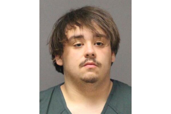 This image provided by the Ocean County, N.J., Jail shows Joseph Kling, 19, of Waretown, N.J., who is charged with arson and aggravated arson in a wildfire that's still burning in southern New Jersey, Thursday, April 24, 2025. (Ocean County Jail via AP)