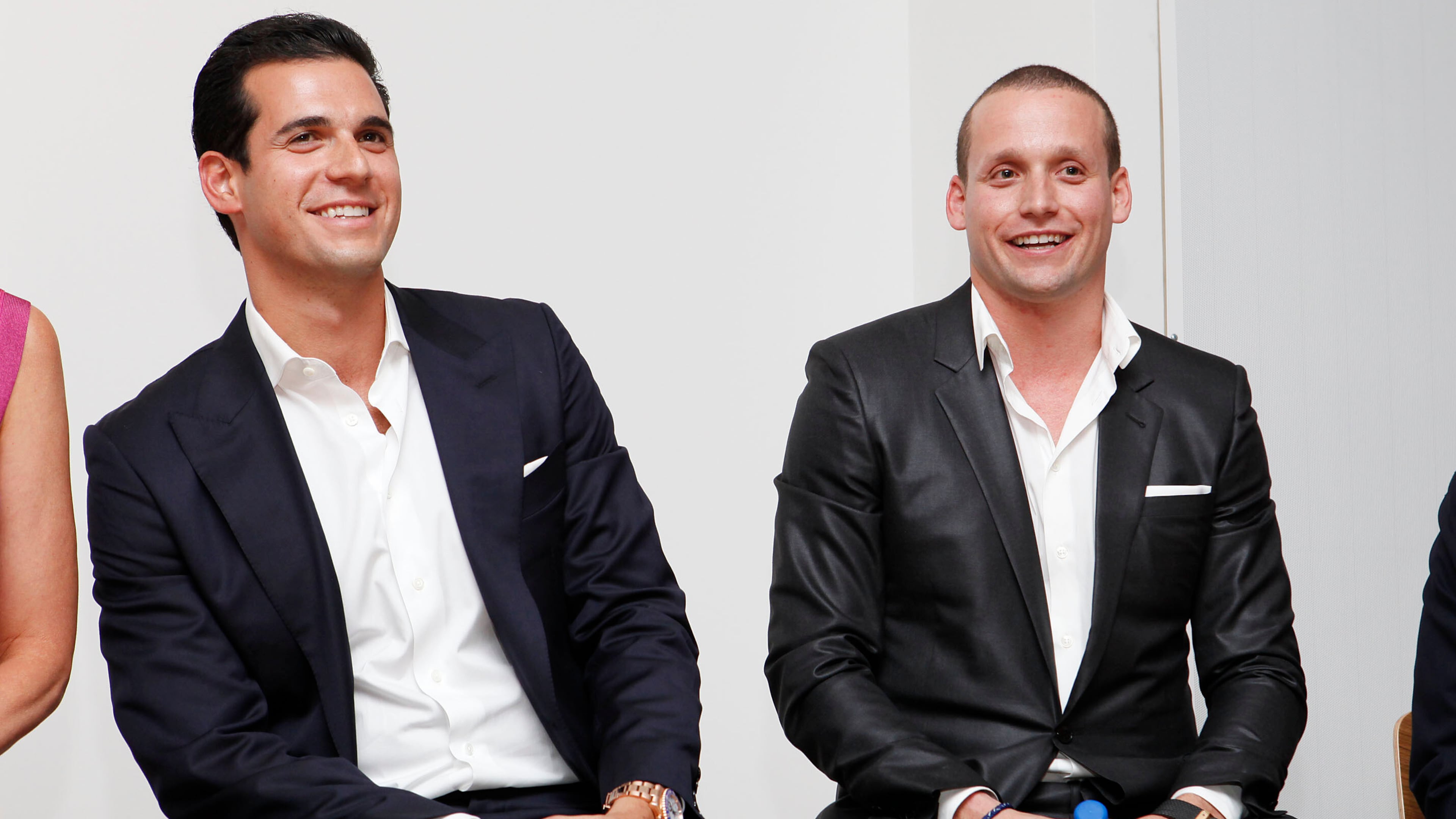 FILE - Oren Alexander and Tal Alexander speak at a panel at the Rockstars of Real Estate Event, Sept. 3, 2013 in New York. (Photo by Amy Sussman/Invision for DETAILS Magazine/AP Images, File)