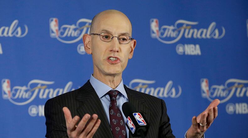 NBA commissioner Adam Silver. (AP Photo/Jeff Chiu, File)