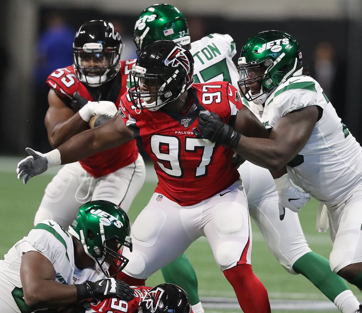 Photos: Falcons lose to Jets in third exhibition game