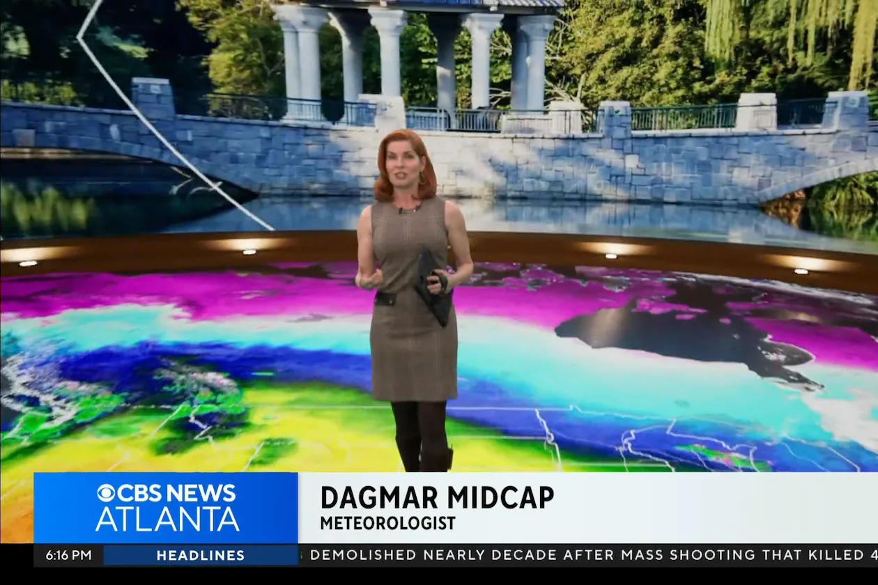 Dagmar Midcap will serve as meteorologist on CBS Atlanta's 5 p.m. newscast. (CBS Atlanta)