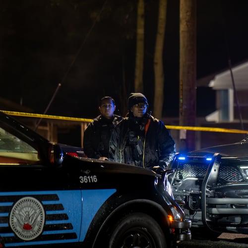 Atlanta police are investigating a fatal shooting on Cornell Boulevard early Monday, Dec. 8, 2025. (Ben Hendren for the AJC)