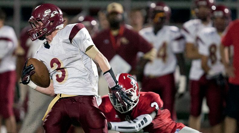 Chandler Burks (3), 5-10, 170 pounds, has played quarterback, wide receiver, defensive back, punt returner and kick returner.