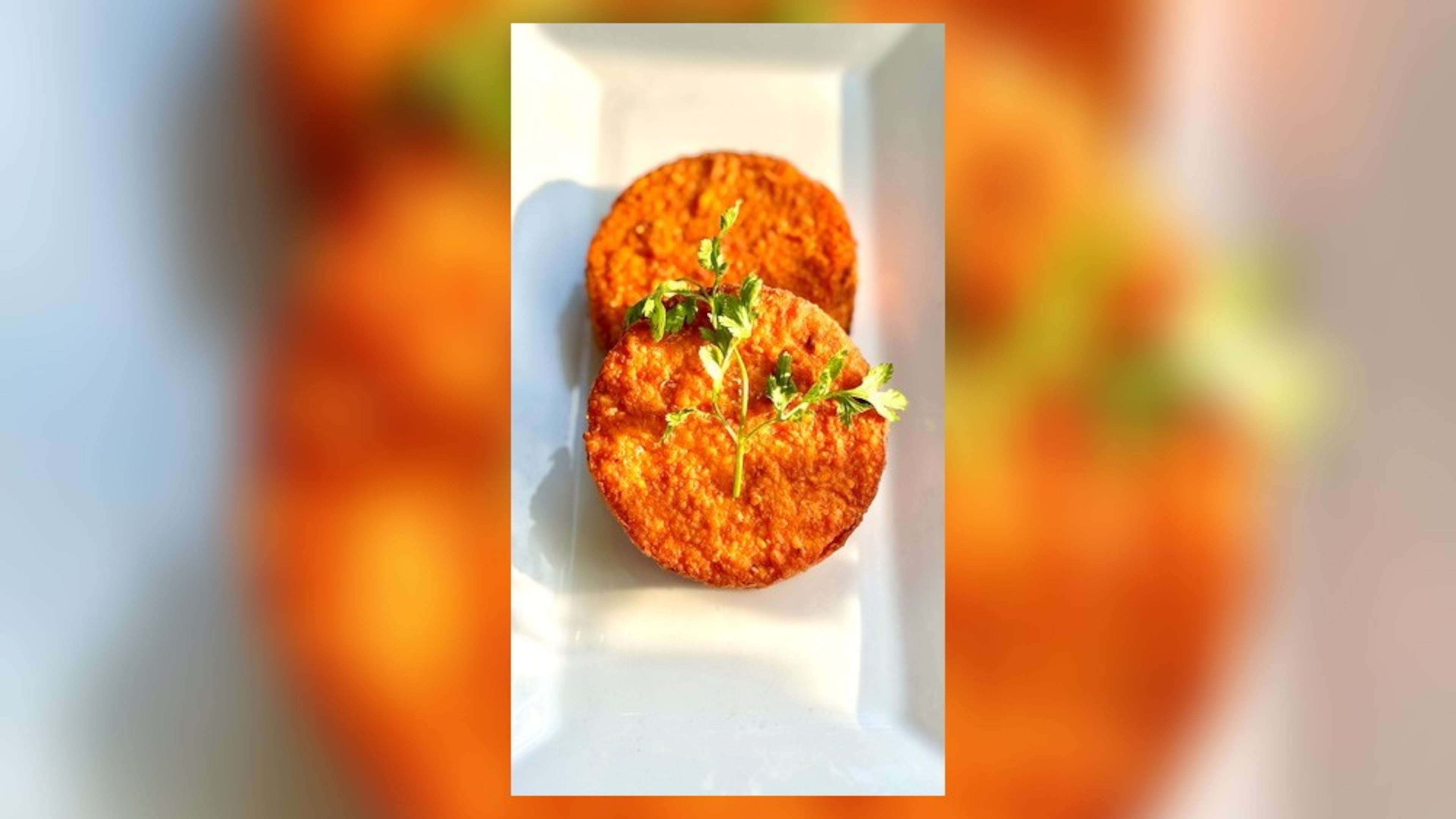Agave’s Tomato and Serrano Grits Cakes. (Courtesy of Brandon Sutton/Agave)