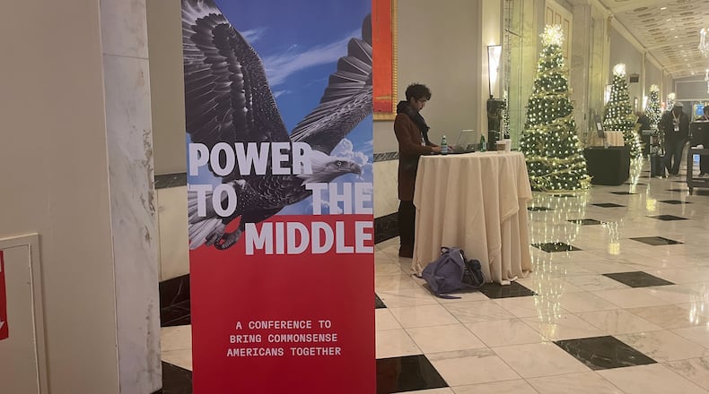 No Labels, a group that encourages bipartisanship in Washington, recently held a conference that featured dozens of sitting members of Congress. (Tia Mitchell/AJC)