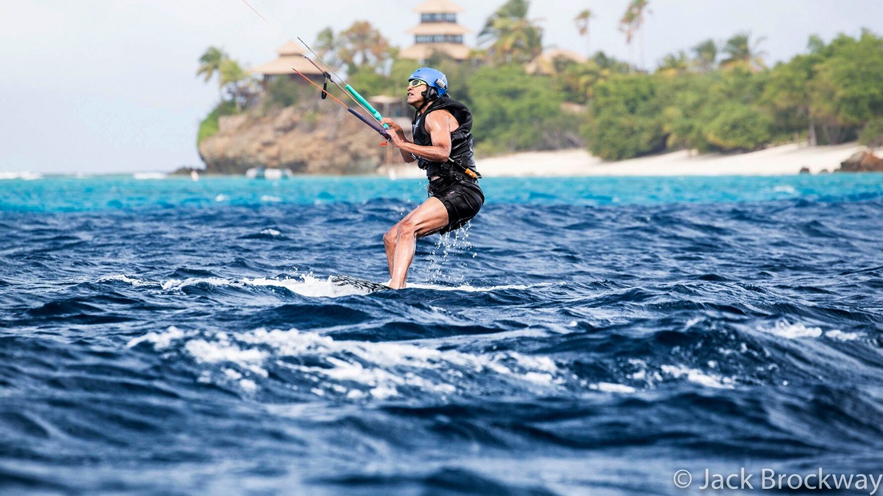Former President Obama goes kitesurfing