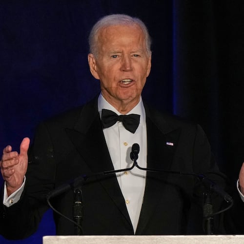 FILE - Former President Joe Biden speaks during the National Bar Association's 100th Annual Awards Gala in Chicago, Thursday, July 31, 2025. (AP Photo/Nam Y. Huh, File)