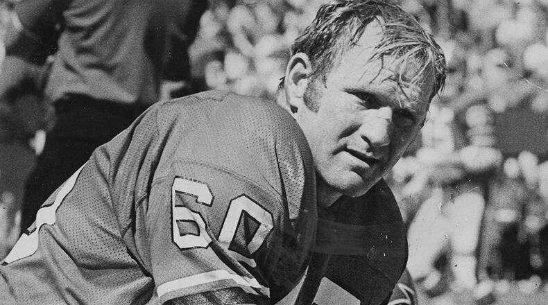 As a rookie, Falcons linebacker Tommy Nobis set the unofficial record for most tackles in a season at 294. (AJC File)