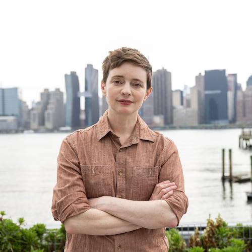 Emily St. John Mandel poses for a portrait on Monday, Aug. 31, 2026, in New York. (Photo by Matt Licari/Invision/AP)