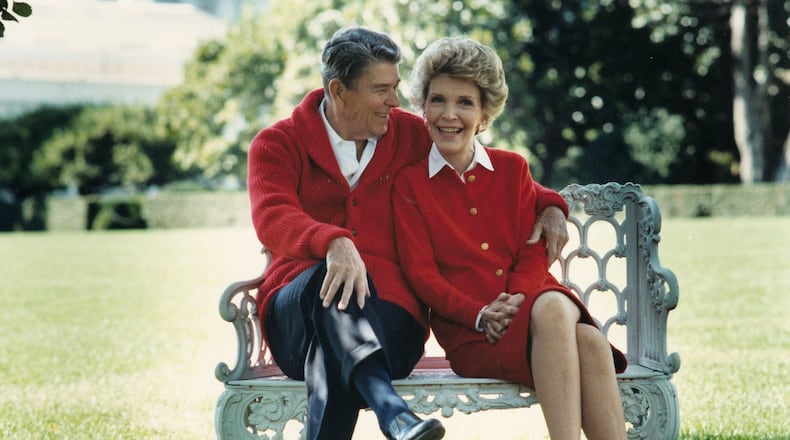 UNDATED: (FILE PHOTO) Former U.S. President Ronald Reagan and First Lady Nancy Reagan share a moment in this undated file photo. Reagan turns 93 on February 6, 2004.(Photo courtesy of the Ronald Reagan Presidental Library/Getty Images)