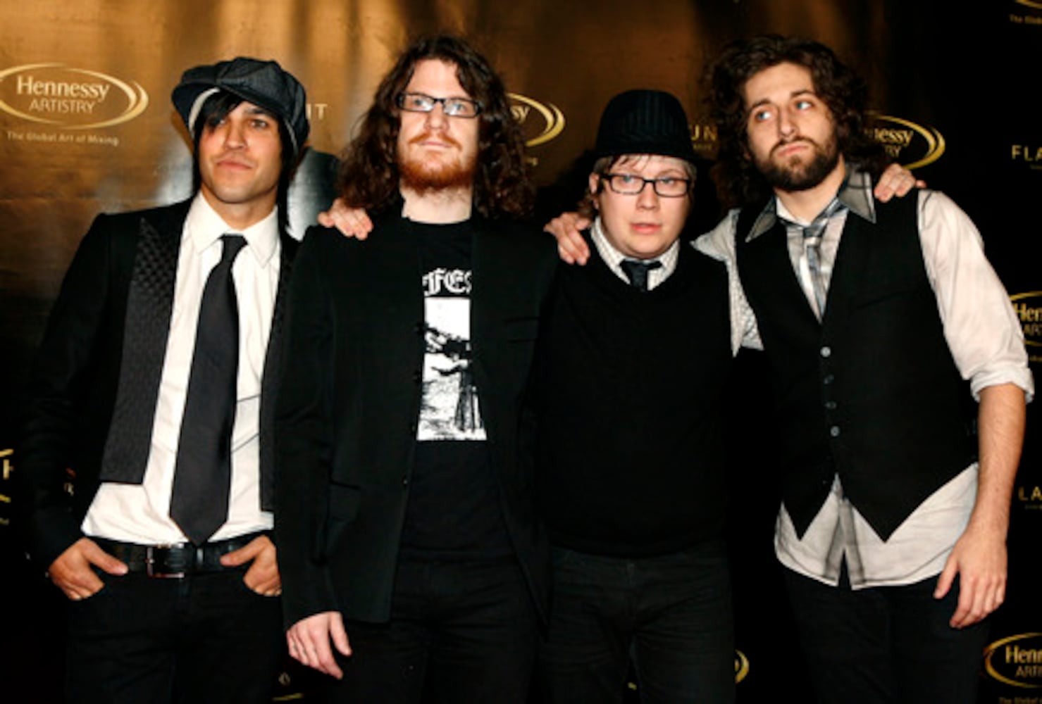 Pharrell Williams and Fall Out Boy at Hennessy event