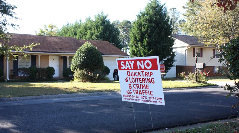 Norcross residents are mounting stiff opposition to a proposed 6,000-square-foot Quiktrip at Jimmy Carter Boulevard and Joseph Way south of I-85. CHRIS JOYNER/CJOYNER@AJC.COM