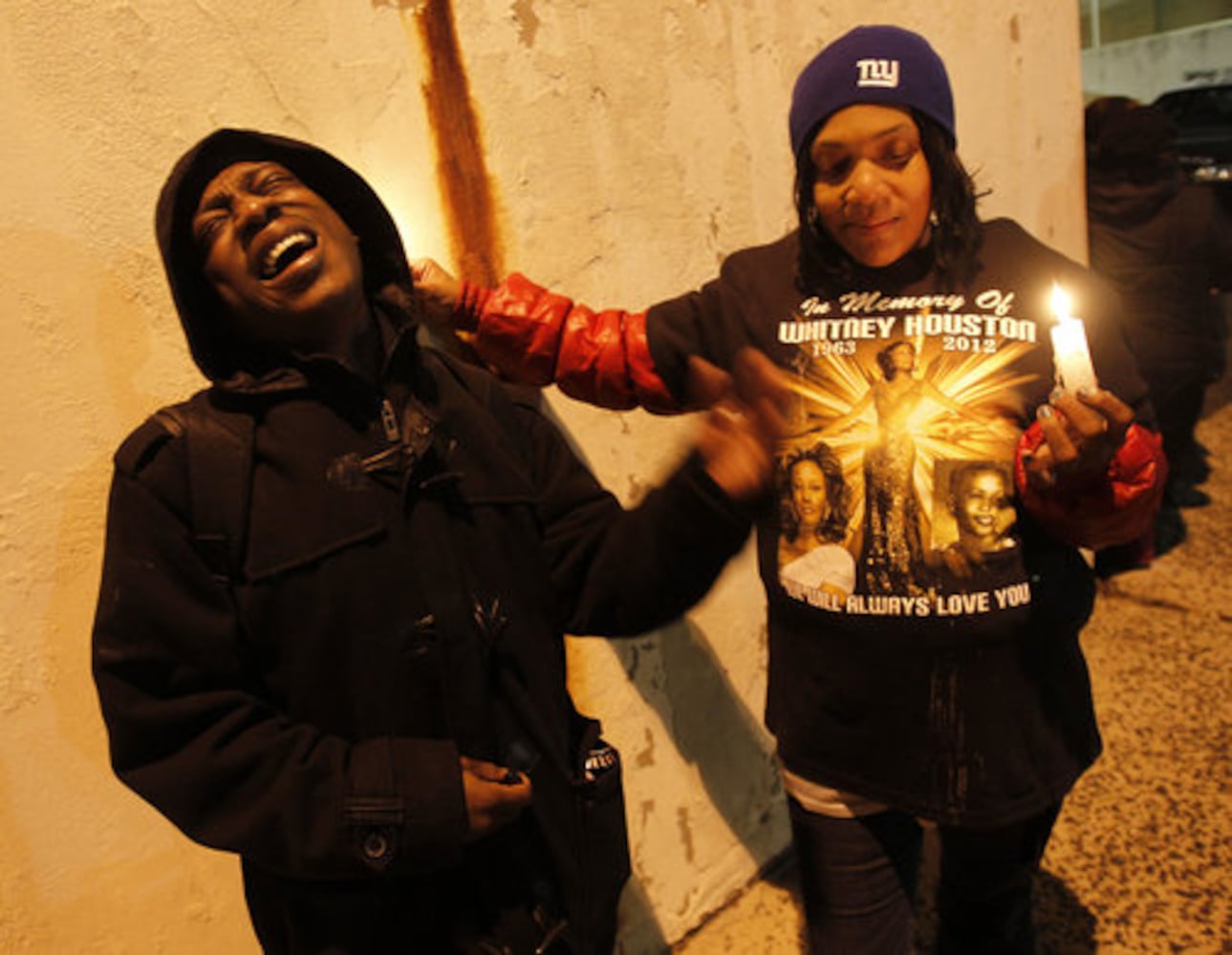 Fans mourn the loss of Whitney Houston
