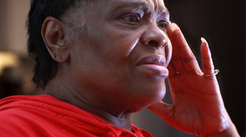 Mary Davis, a cleaning woman and former contractor for the Georgia World Congress Center, says a Congress center employee exposed himself to her and a co-worker. CURTIS COMPTON / CCOMPTON@AJC.COM