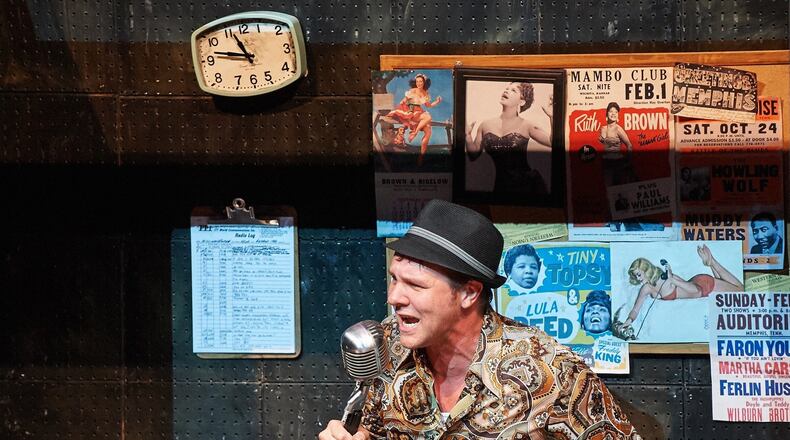 Aurora Theatre’s “Memphis” features Travis Smith as a 1950s radio DJ. CONTRIBUTED BY CHRIS BARTELSKI