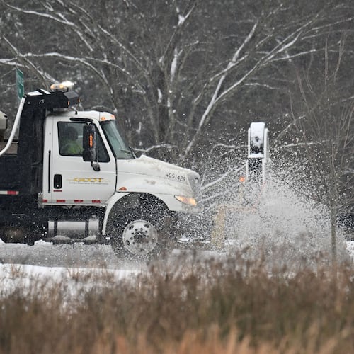 Georgia Department of Transportation crews will begin treating roads in the early-morning hours Saturday.