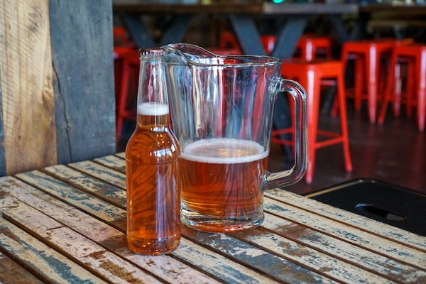  The pink-hued rosé cider from Urban Tree Cidery. Courtesy Urban Tree