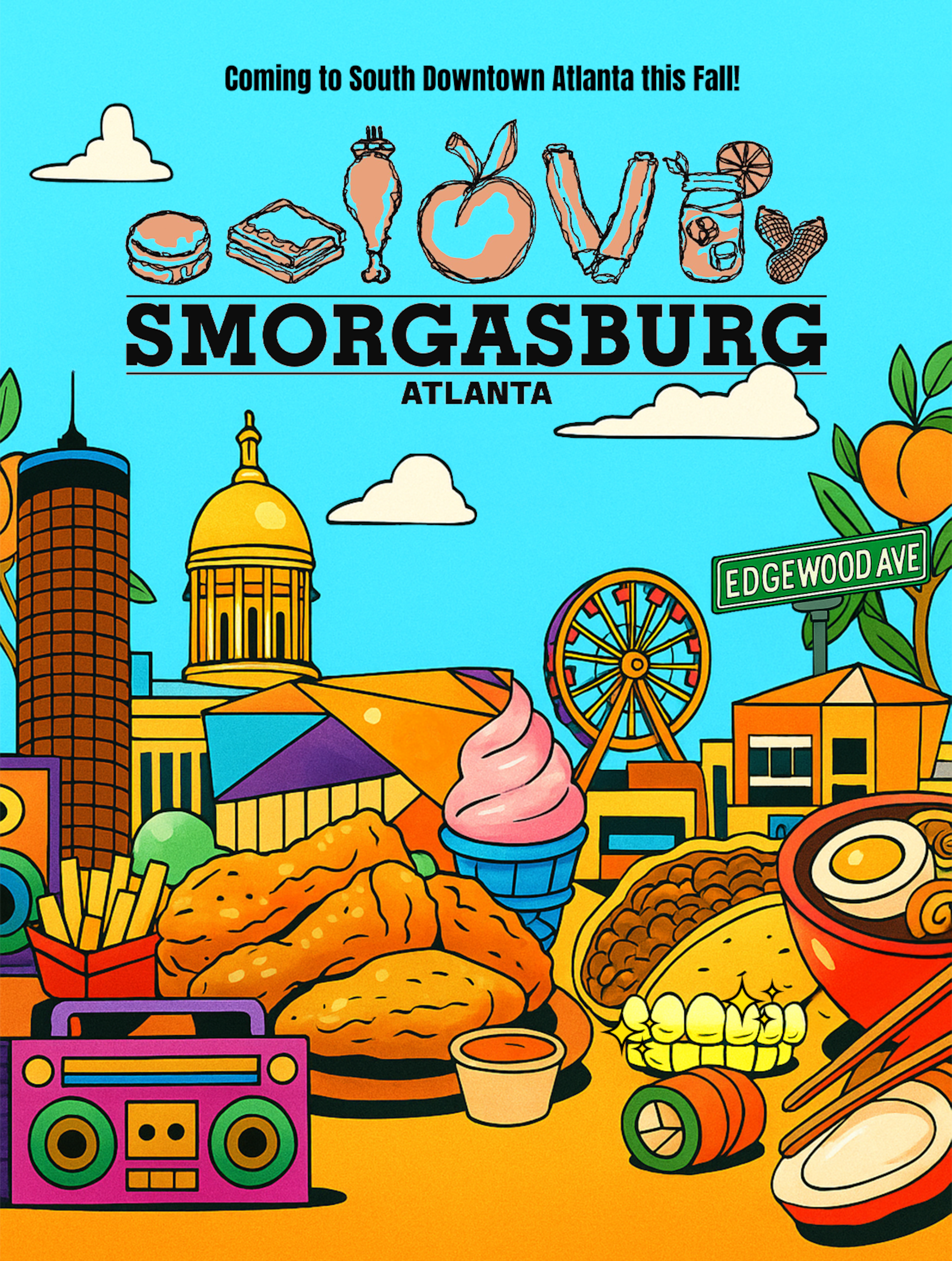 Smorgasburg Atlanta will open in the South Downtown development in October 2024. (Courtesy of Smorgasburg)