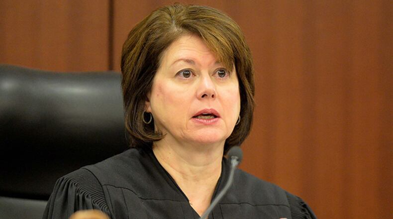 Cobb County Superior Court Judge Mary Staley Clark, who presided over the 2016 murder trial of Justin Ross Harris, has denied Harris' motion for a new trial in his toddler son's hot-car death. (KENT D. JOHNSON/ AJC file photo)