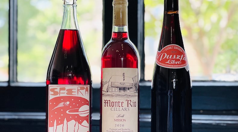 Red wines with lots of juicy aromatic fruit that are low in tannins and alcohol (12% or less) do well when chilled. Krista Slater for The Atlanta Journal-Constitution